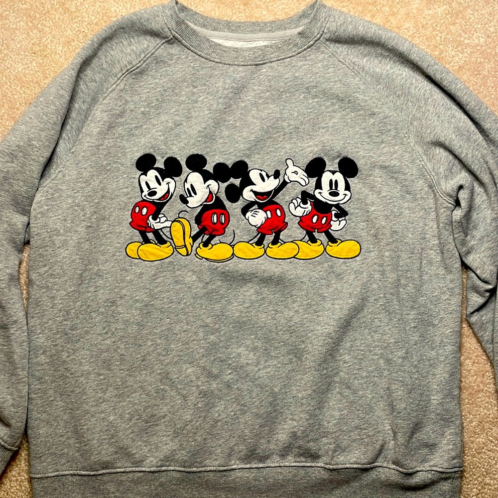 Mickey Mouse Disney Embroidered Sweatshirt